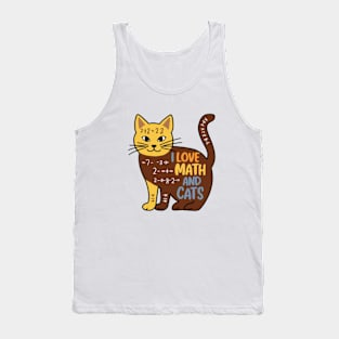 I love math and cats (2) Tank Top